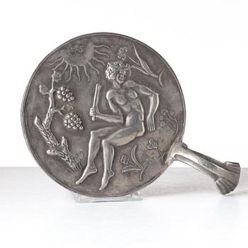 Nils Fougstedt, NILS FOUGSTEDT, a set of four pewter items, Svenskt Tenn, Sweden ca 1928.