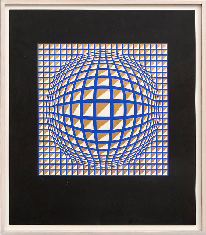 Victor Vasarely, färglitografi signerad och numrerad  250/300.