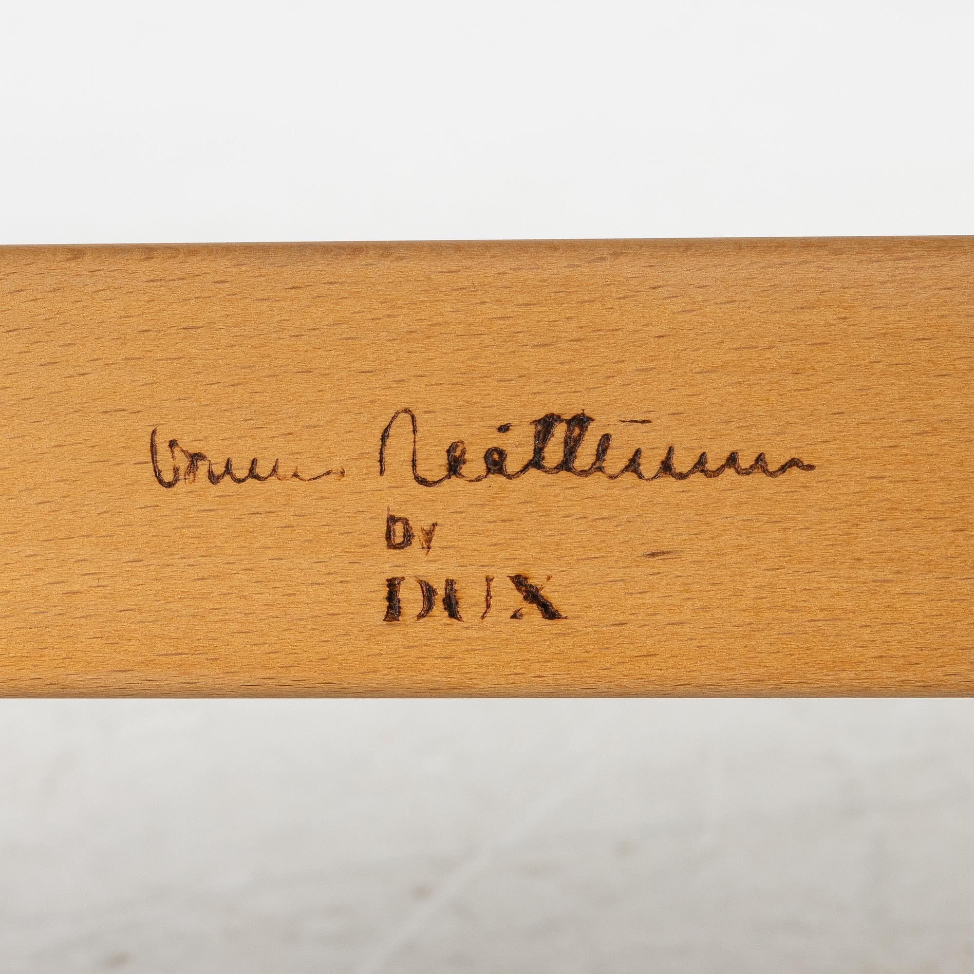 Bruno Mathsson, a 'Pernilla' armchair, Dux, later part of the 20th century.