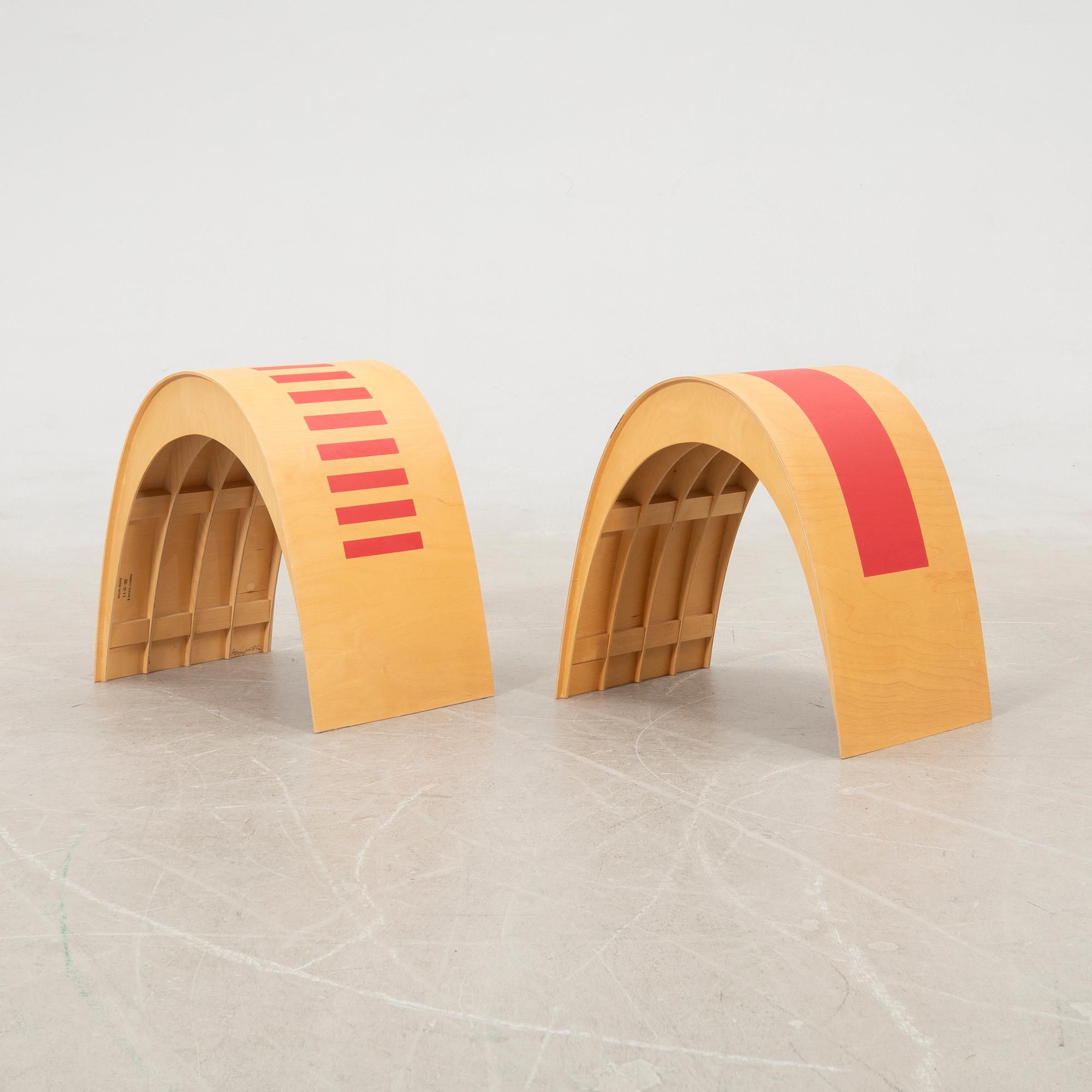 Maxjenny Forslund & Thomas Bentzen, stools 2 pcs 2001.