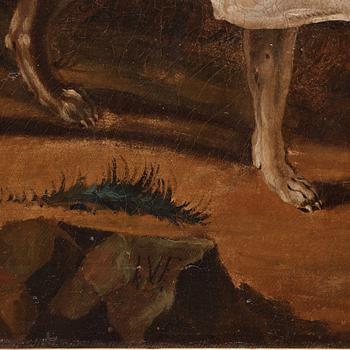 Jean-Baptiste Oudry, efter, Hund och rapphöns, 2 st.