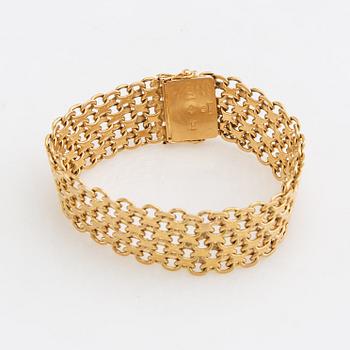Armband  X-länk 18K guld Mary Kvoch Stockholm 1958.