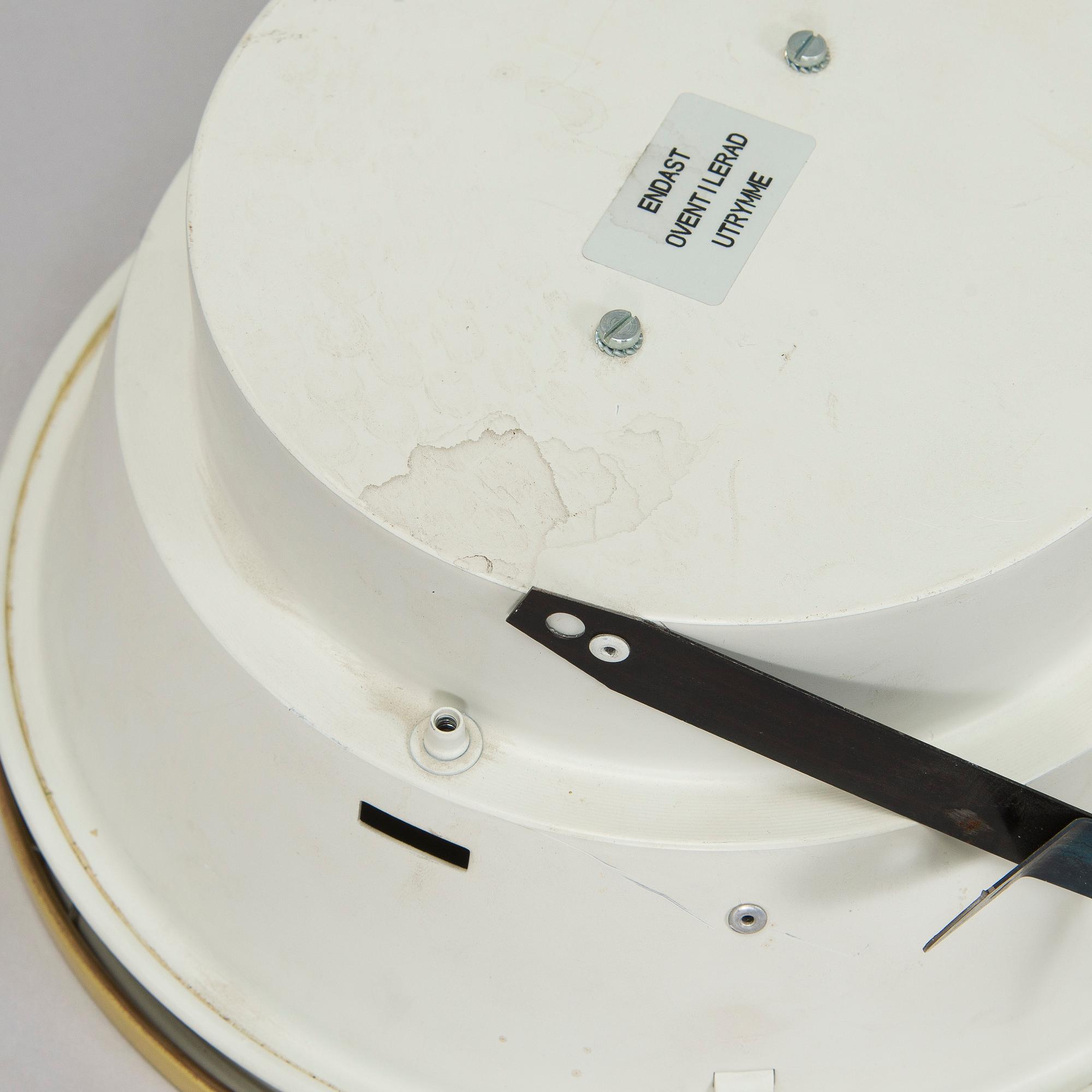 Arne Jacobsen, A pair of 'Munkegaard' ceiling lights for Louis Poulsen, Denmark.