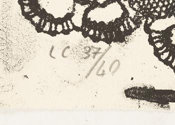 Lena Cronqvist, litografi, signerad och numrerad LC 37/40.