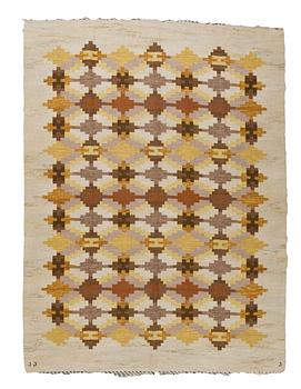 868. MATTA. Rölakan. Sign. JJ J (Judith Johansson). Knäred. 283x213,5 cm.