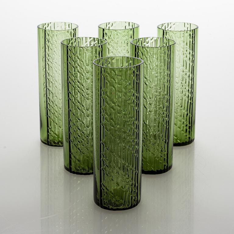 Nanny Still, A 15-piece "Flindari" glassware set, Riihimäen lasi 1964-1968.