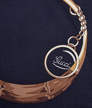GUCCI, silk scarf.