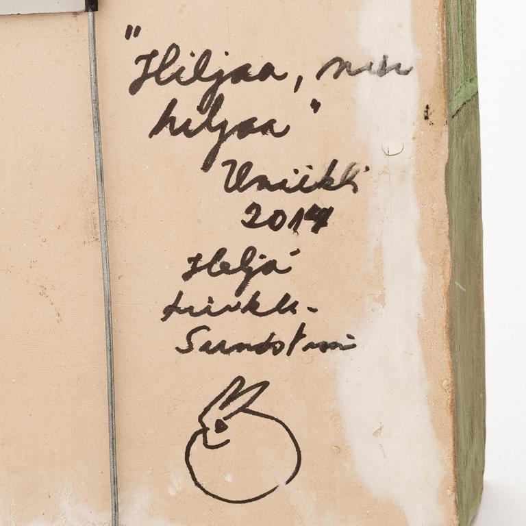 HELJÄ LIUKKO-SUNDSTRÖM, unik lampett, signerad Heljä Liukko-Sundström 2014.