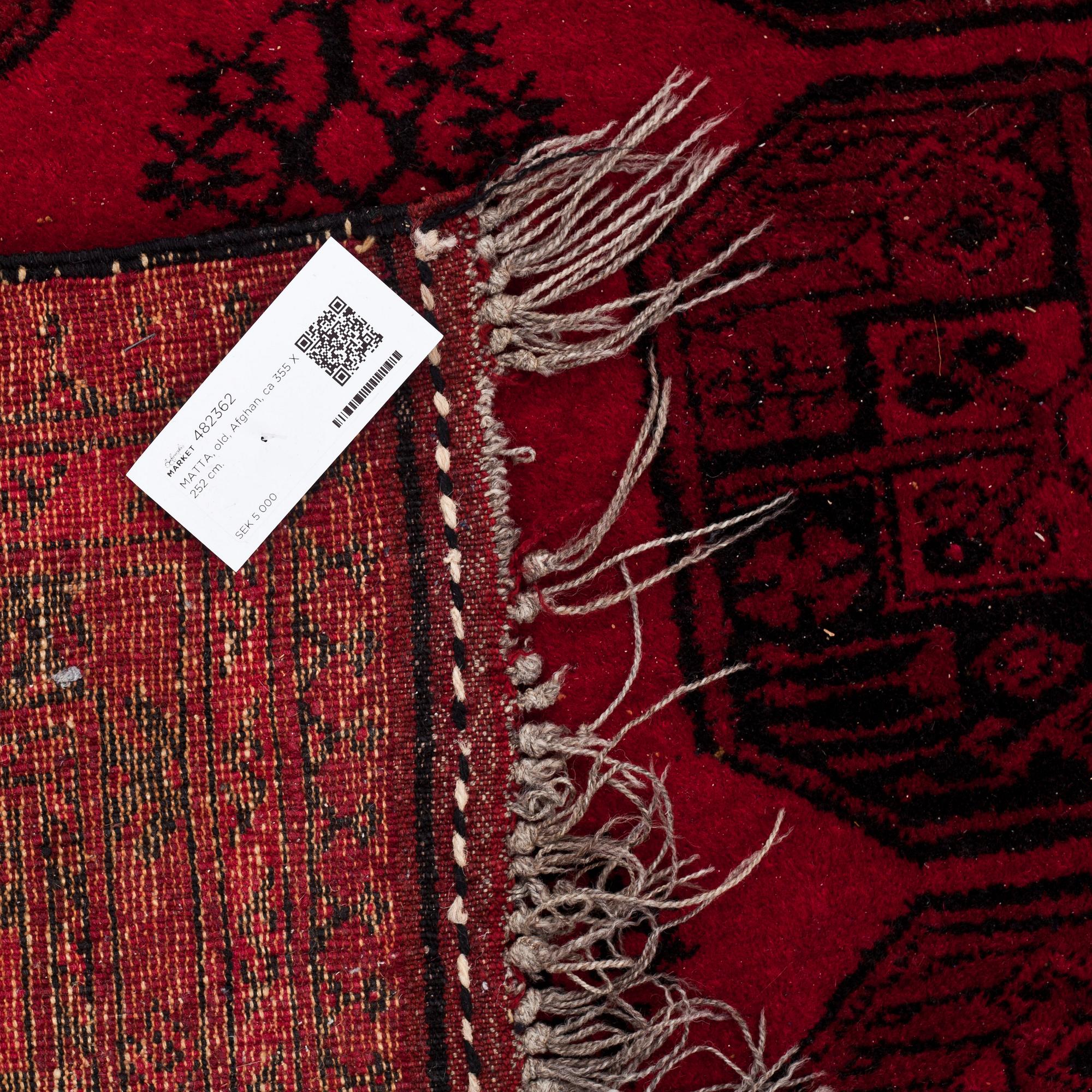 MATTA, old, Afghan, ca 355 X 252 cm.