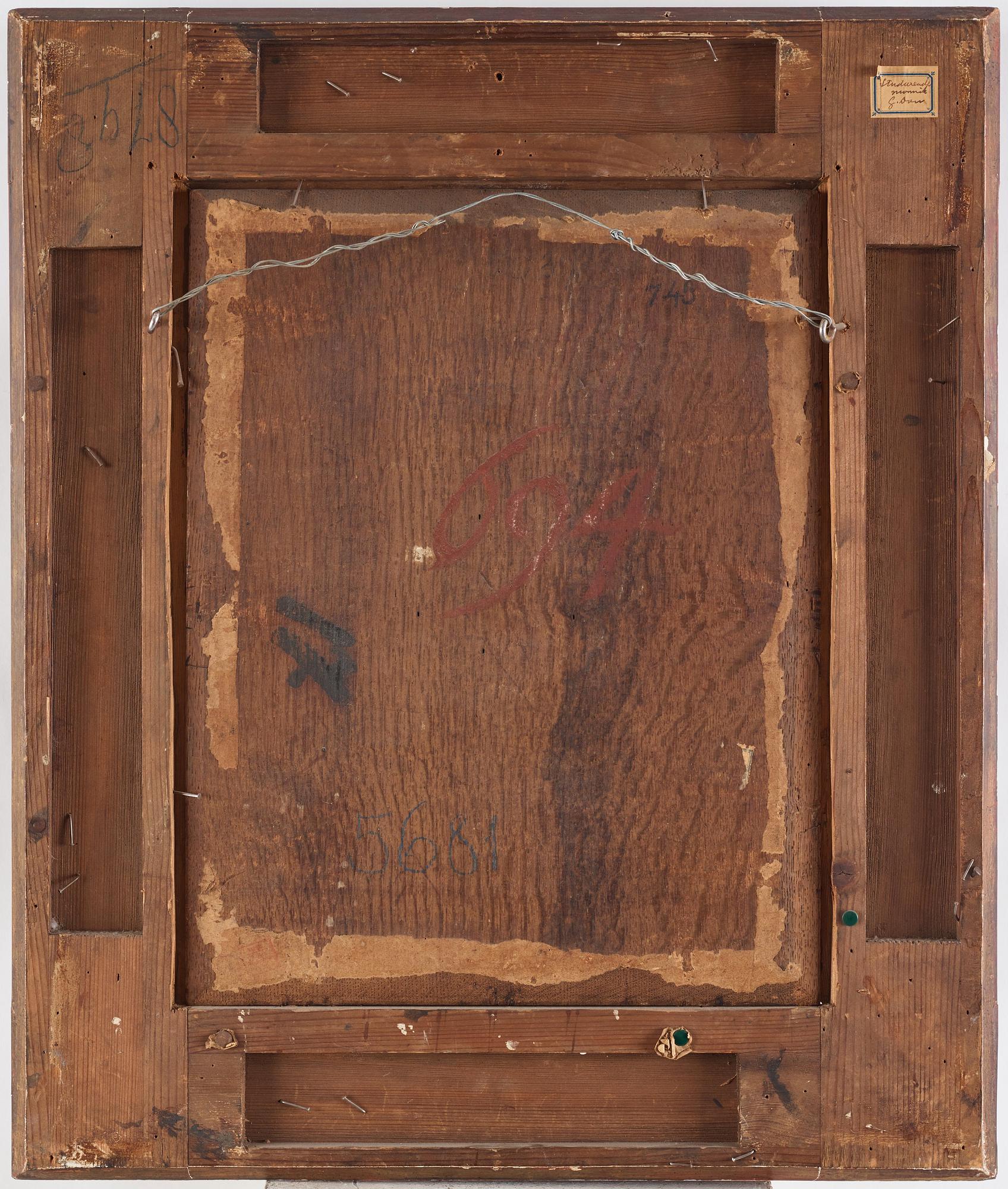 Gerrit Dou Circle of, Reading man with a globe.