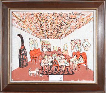 VALLMAN, UNO. Olja på duk. Sign.