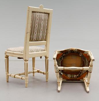STOLAR, 1 par, gustavianska, 1700-talets andra hälft.