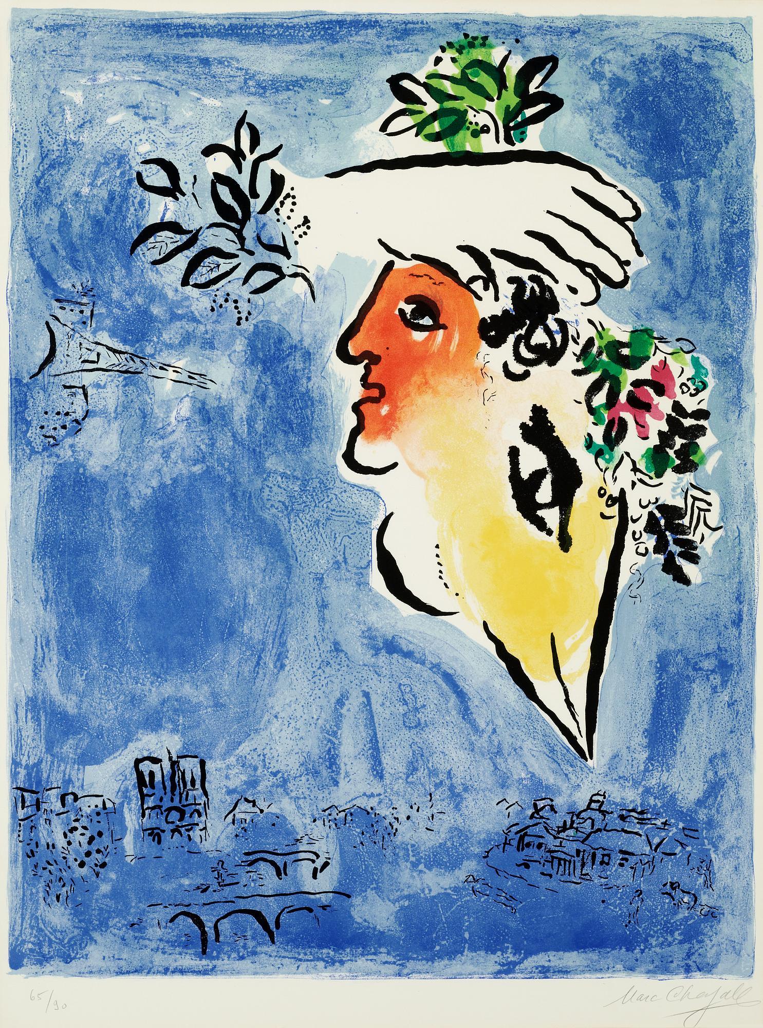 Marc Chagall, "Le ciel bleu".