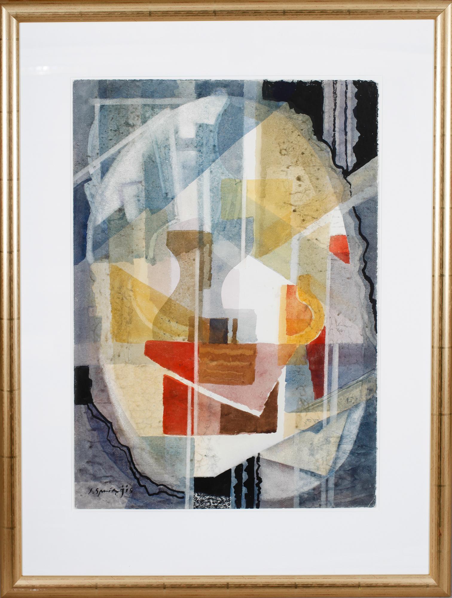 JEKABS SPRINGIS, akvarell, signerad.