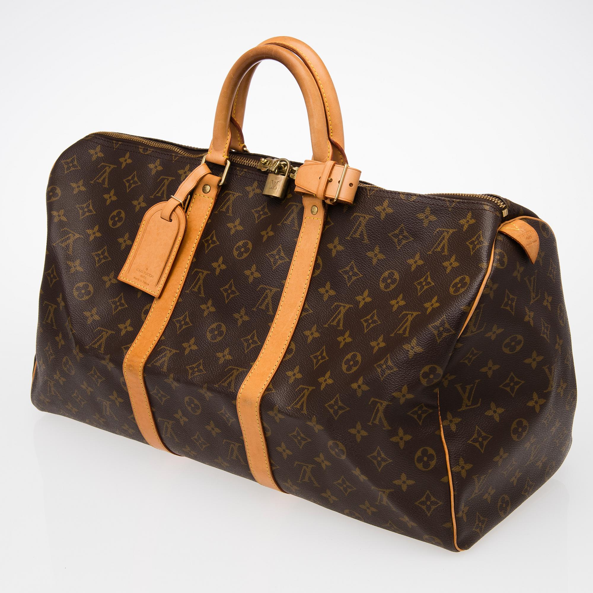 MONOGRAM CANVAS KEEPALL 50 BAG.