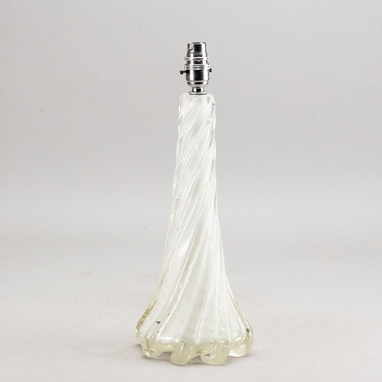 Barovier et toso, bordslampa Murano Italien 1950-tal.