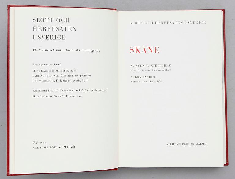 BÖCKER, "Slott och Herresäten i Sverige", Allhems Förlag Malmö 1966.