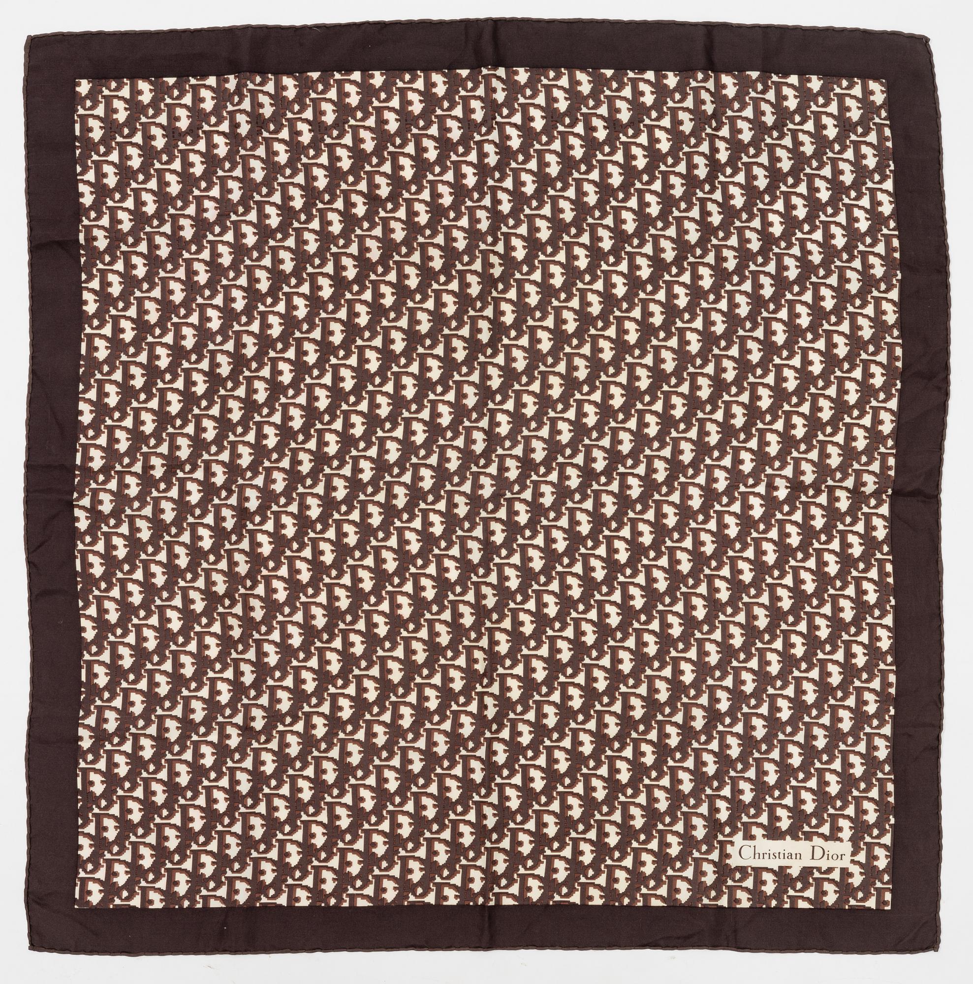 Christian Dior, a silk scarf.
