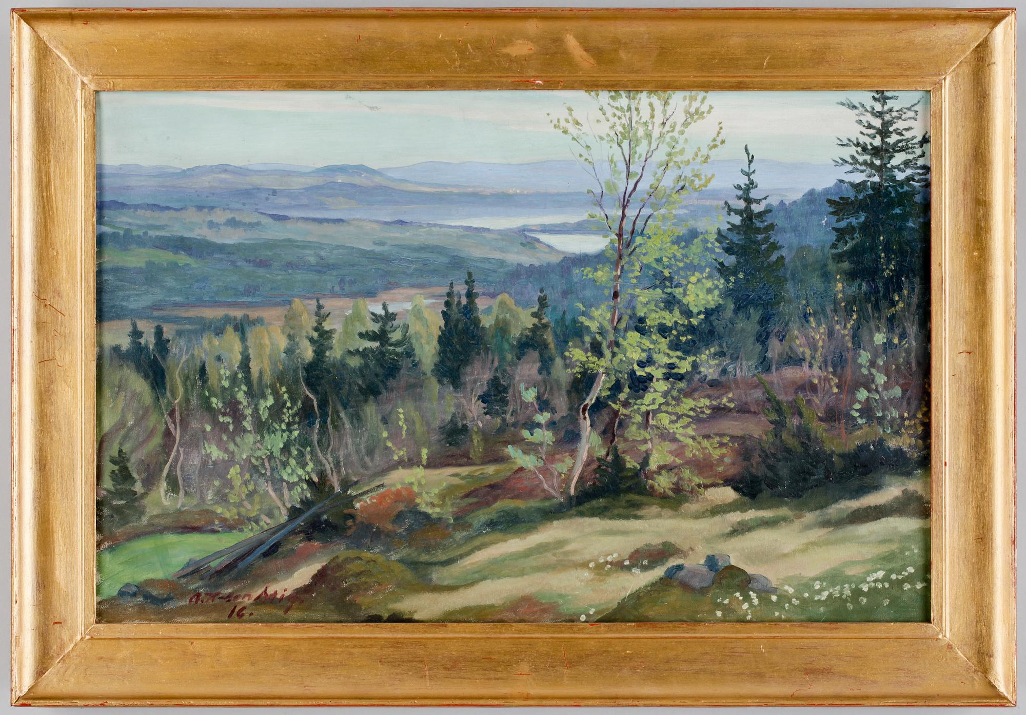 ANTE KARLSSON-STIG, olja på duk. Sign o dat 16.