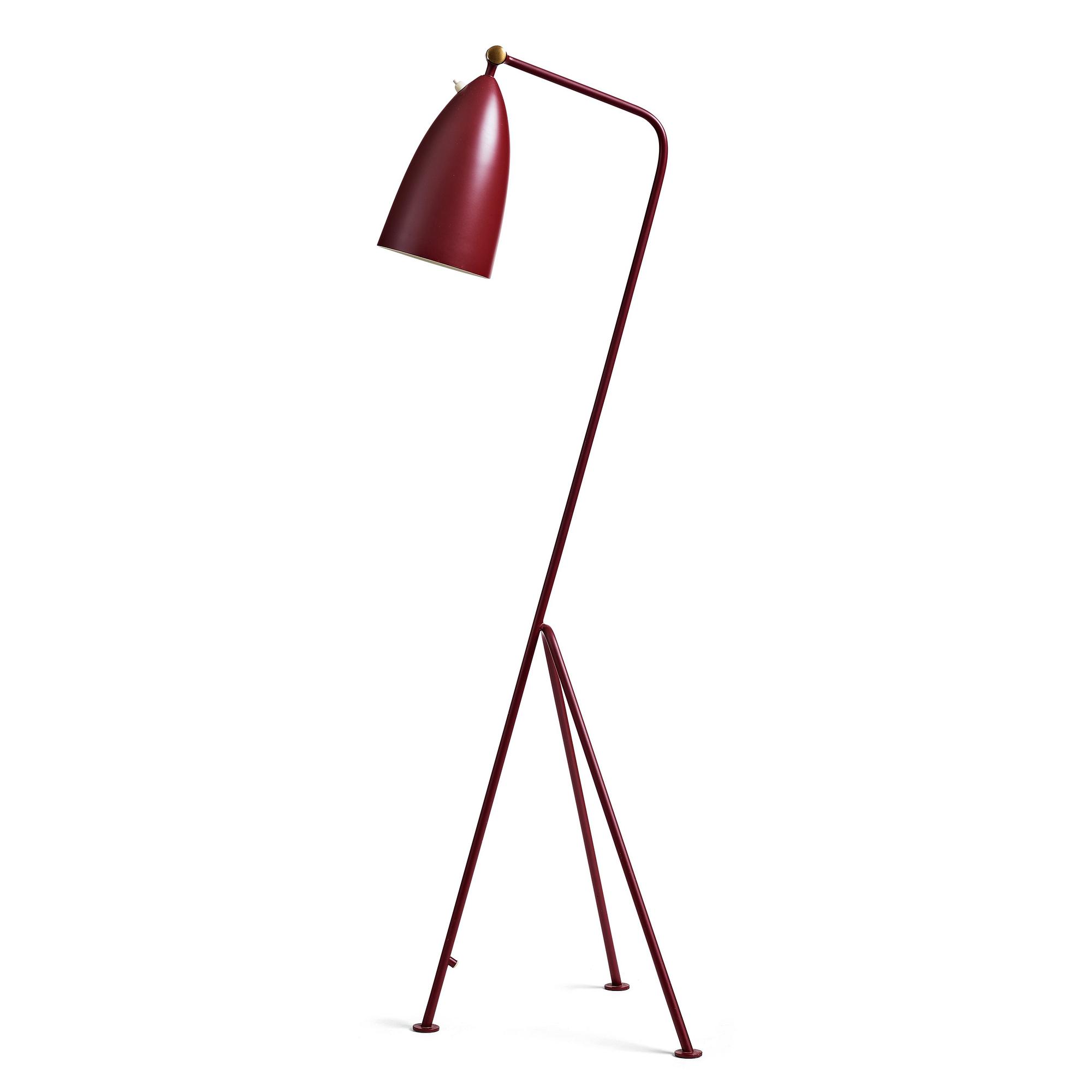Greta Magnusson Grossman, golvlampa "G-33", (Grasshopper), Bergboms, Malmö 1950-tal.