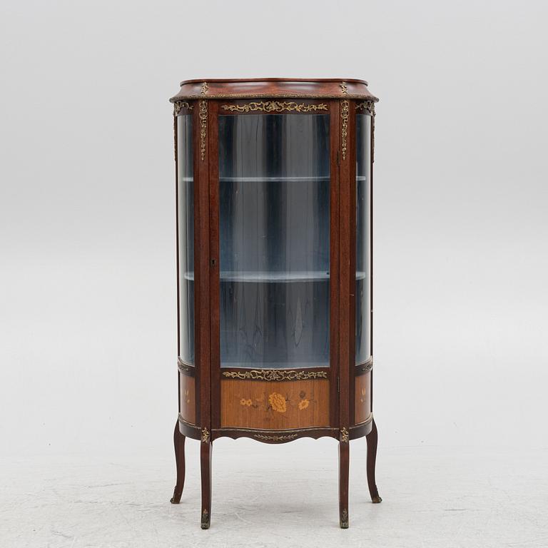 A Louis XV-style display cabinet, mid/second half of the 20th century.