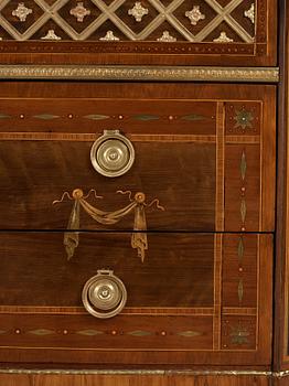 A Gustavian commode by Nils Petter Stenström, master 1781.