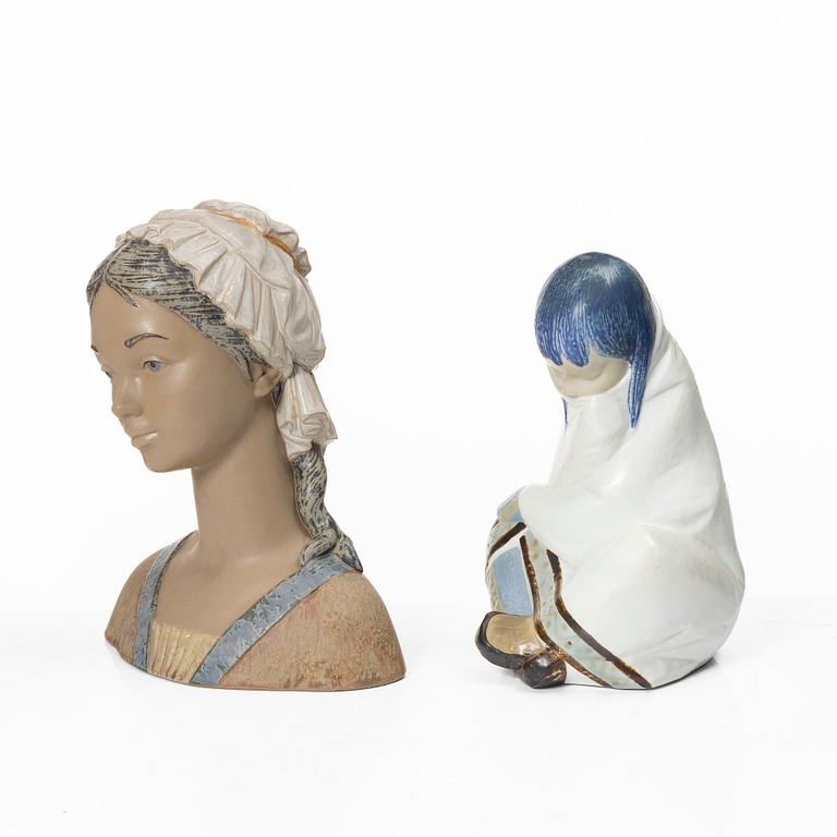 Lladró, figuriner, 2 st, Spanien.