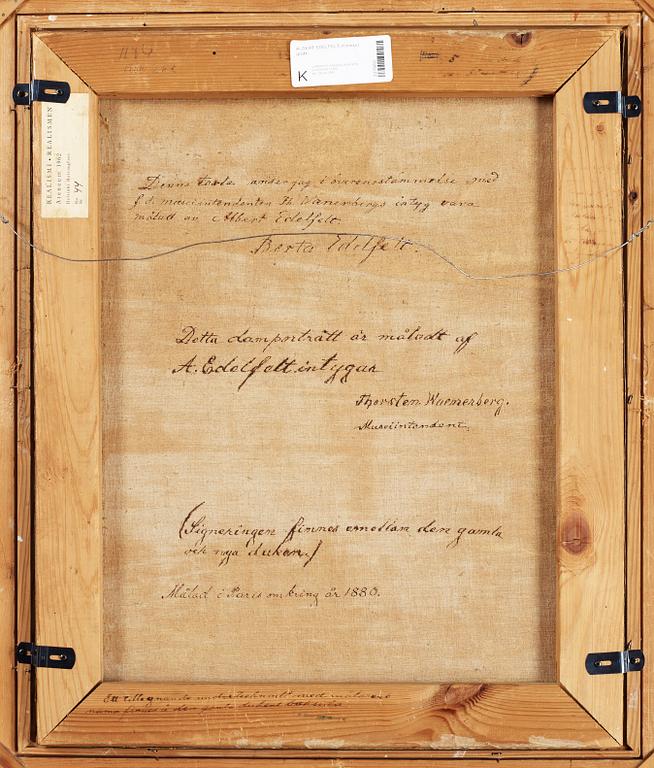 Albert Edelfelt, "Ung kvinna i grått" (Young woman in grey).