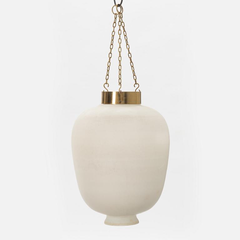 A glass ceiling lamp, second half of the 20th Century.