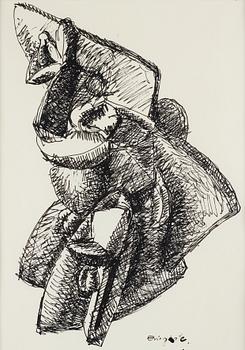 Eric Grate, ink, signed Eric Grate.