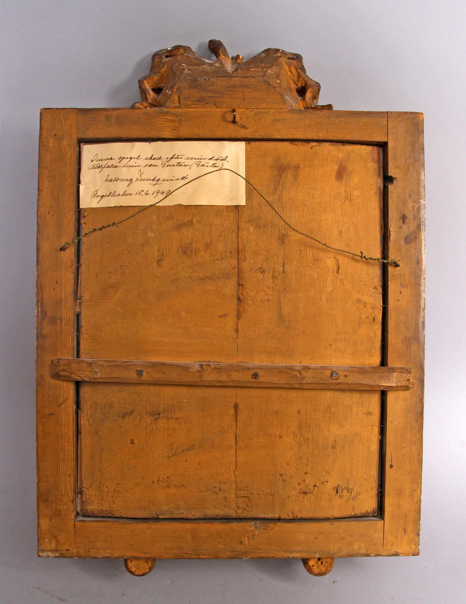 SPEGELLAMPETT, gustaviansk, 1700-talets slut, förgylld.