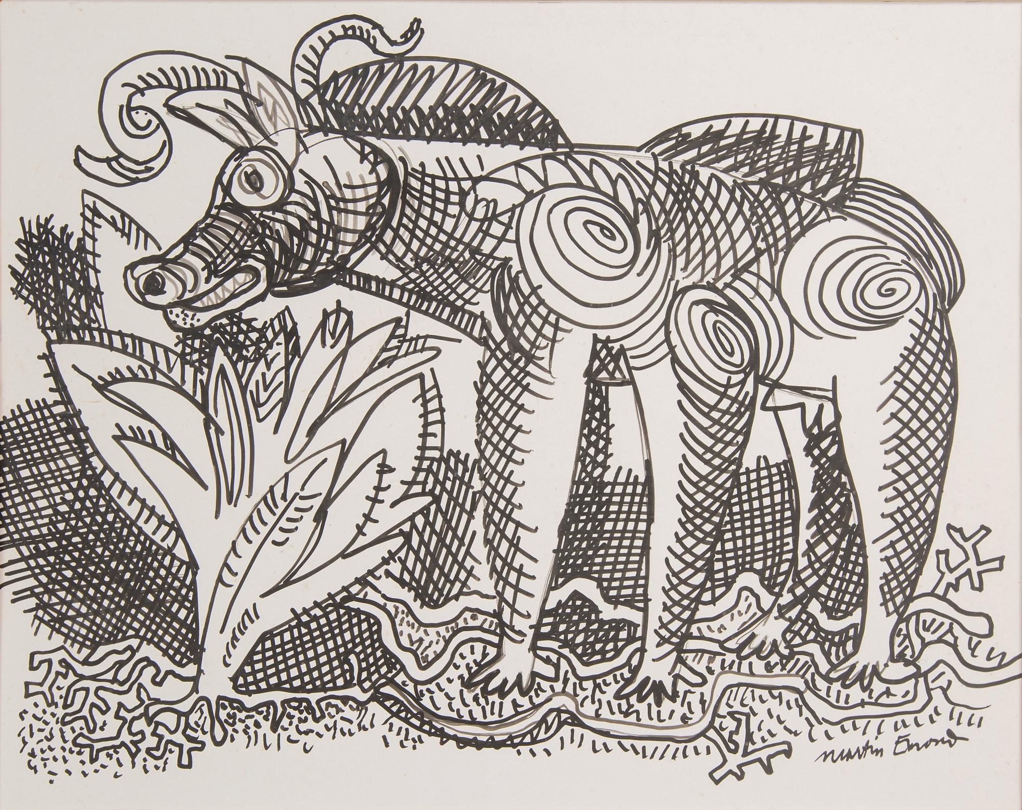 MARTIN EMOND, 4 st, akvareller, signerade.