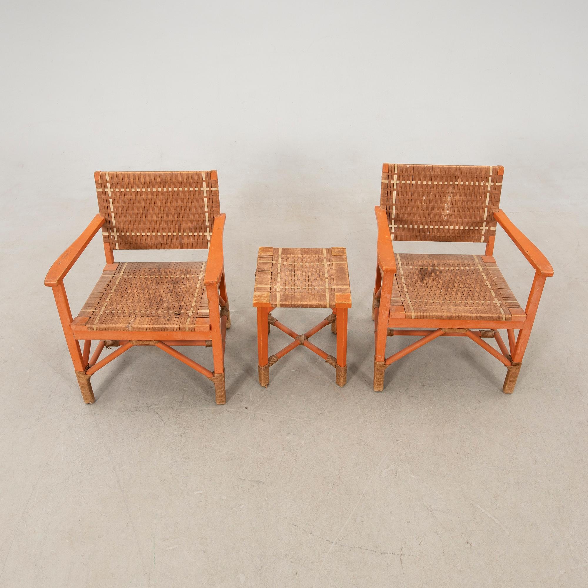 Garden furniture 4 pcs 1940s.