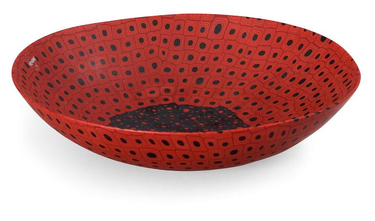 A Carlo Scarpa 'Murrine Opache' glass bowl, Venini, Murano, Italy.