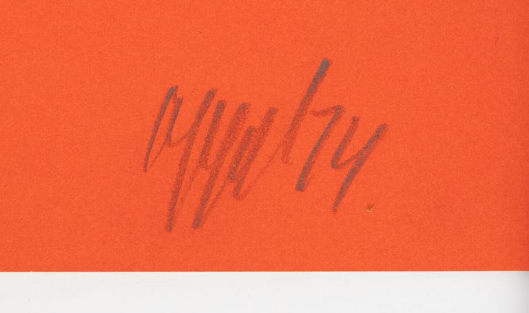 Karel Appel, lithograph in colours, 1974, signed 100/110.