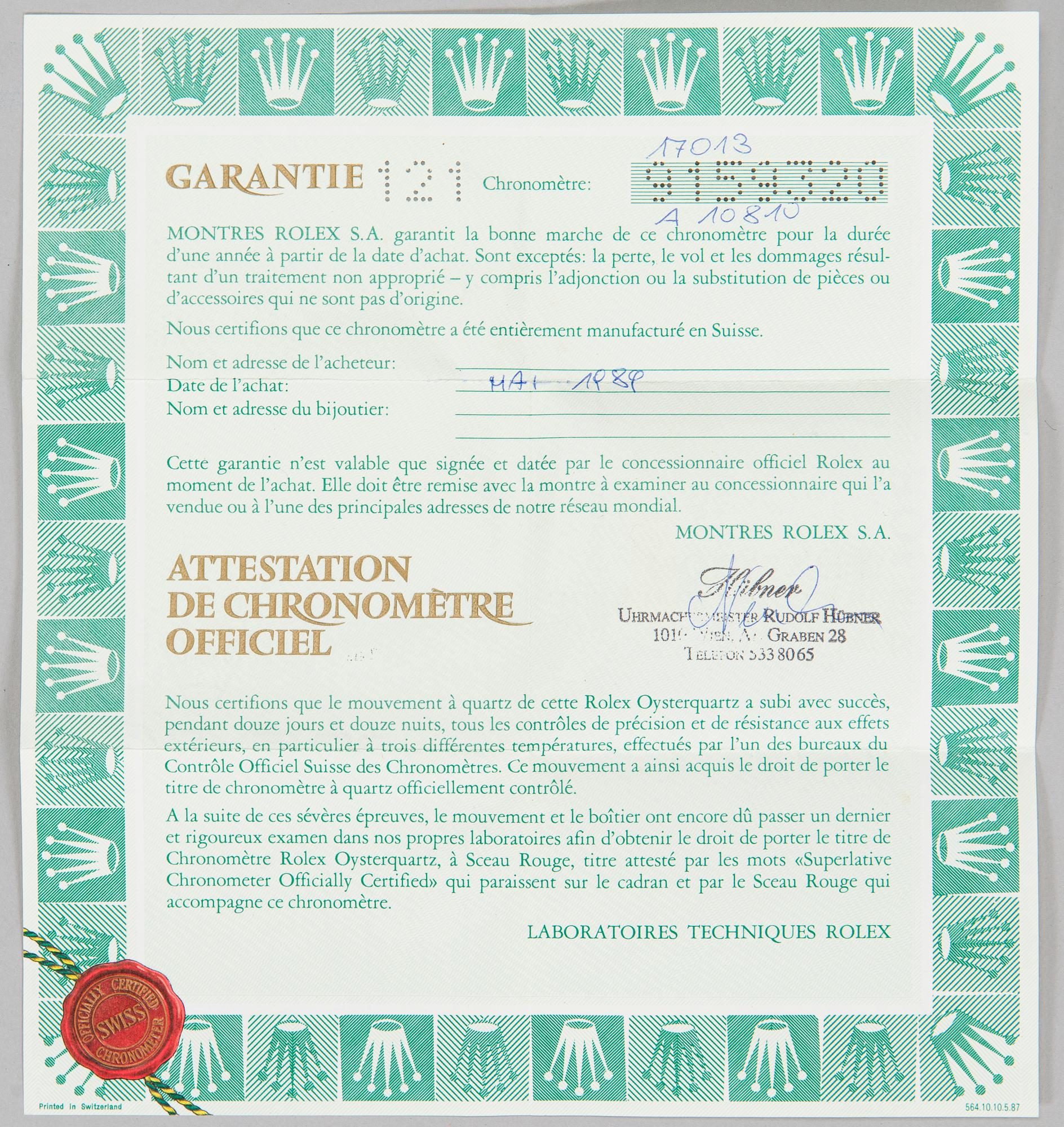 Rolex, Oysterquartz, Datejust, "Diamond Dial", wristwatch, 36 mm.