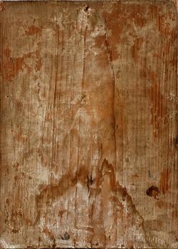 IKON, blandteknik på pannå, troligen Grekland, sent 1800/tidigt 1900-tal.