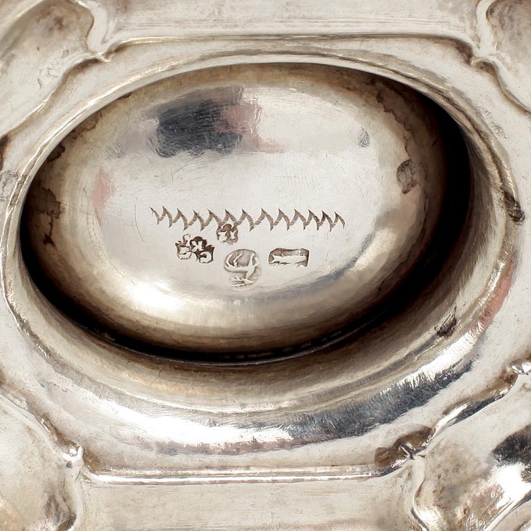 SALTKAR, silver 750/1000, Stolberg, Tyskland, 1700-talets andra hälft.