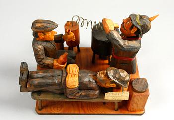 SKULPTUR, trä, sign G. Larsson Bjärred- 79.