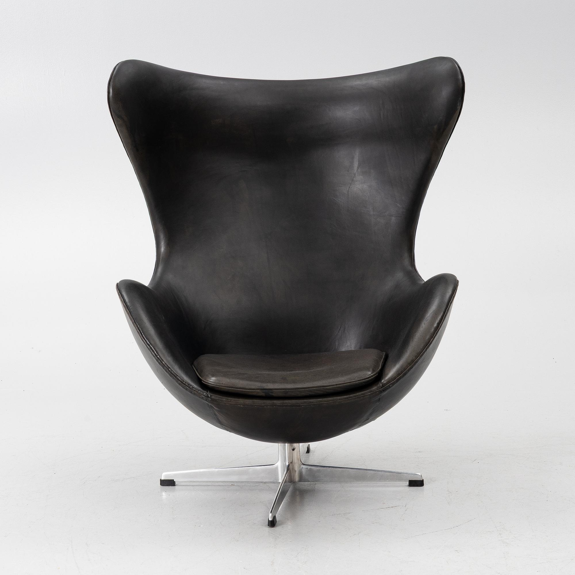 Arne Jacobsen, fåtölj, "Ägget", Fritz Hansen, Danmark, 1960-tal.