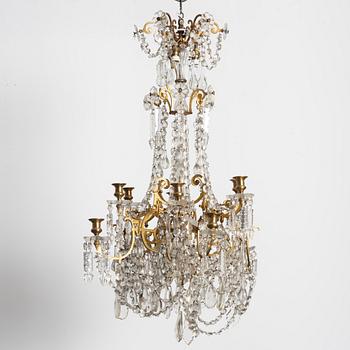 Ljuskrona, omkring år 1900. Oscariansk.