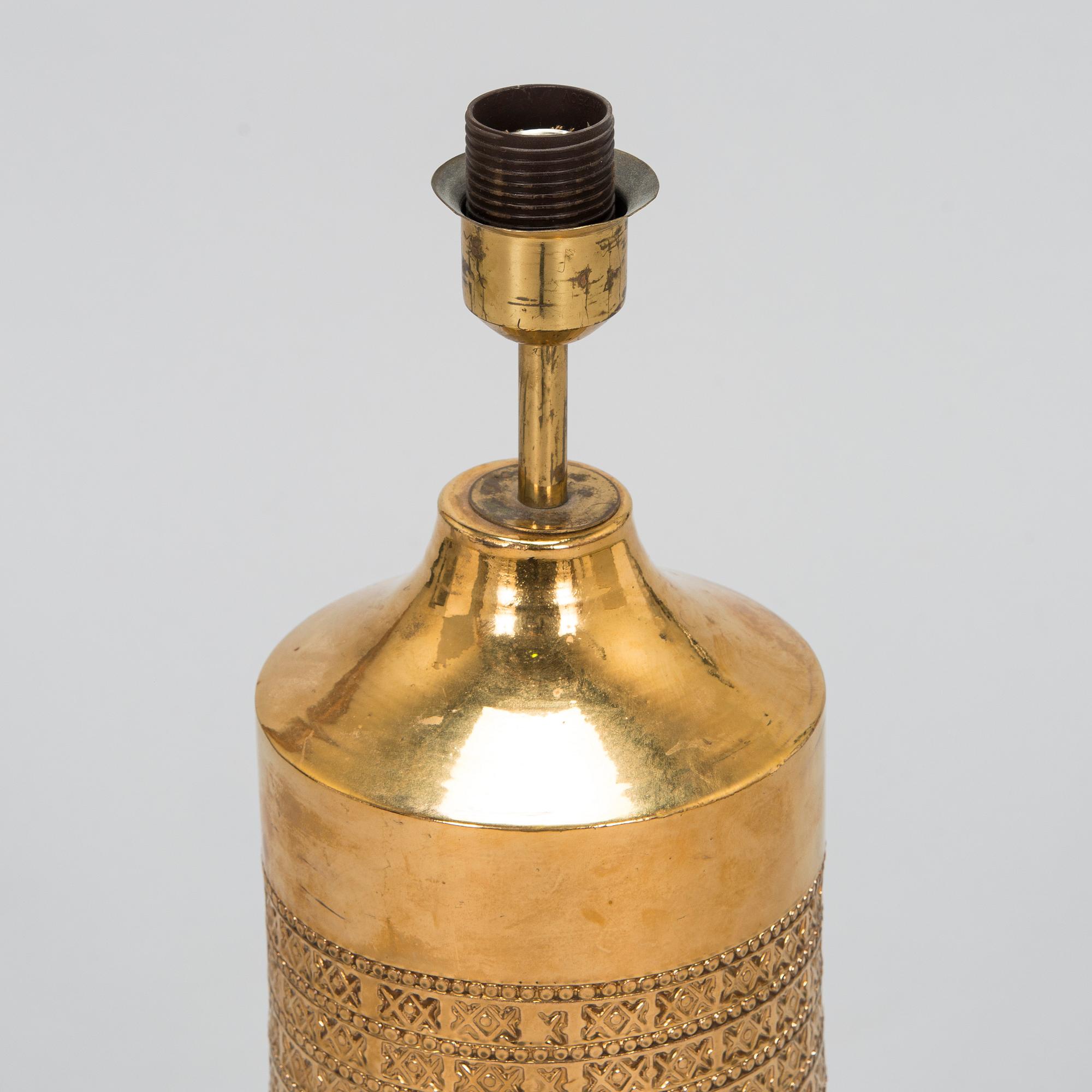 Aldo Londi, bordslampa, keramik, Bitossi, Montelupo Fiorentino, Italien, 1900-talets andra hälft.