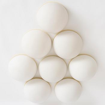 Eight ceiling lights, Zero, end of the 20th century.