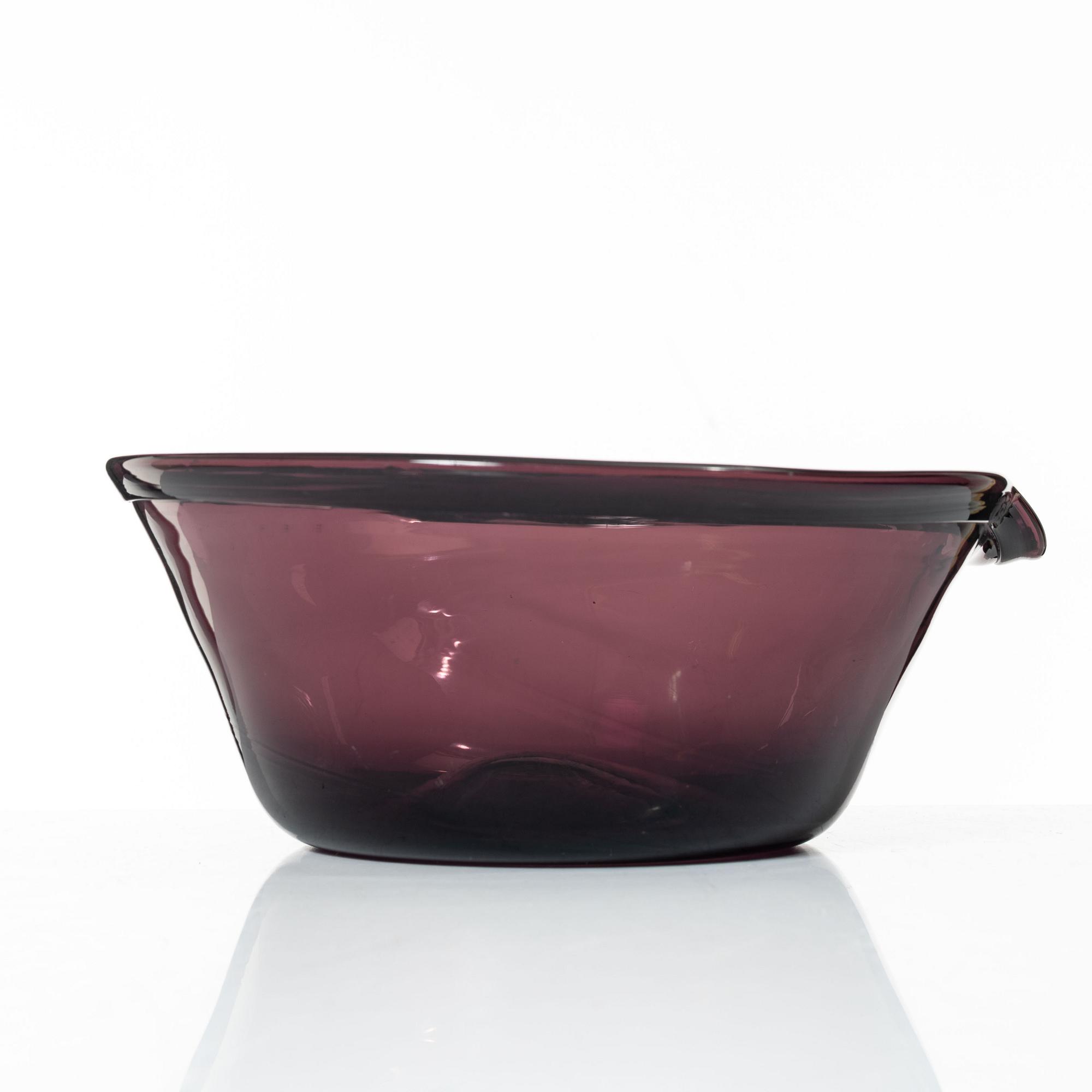 Mjölkfat / Spillkum, glas, Sverige, ca år 1800.