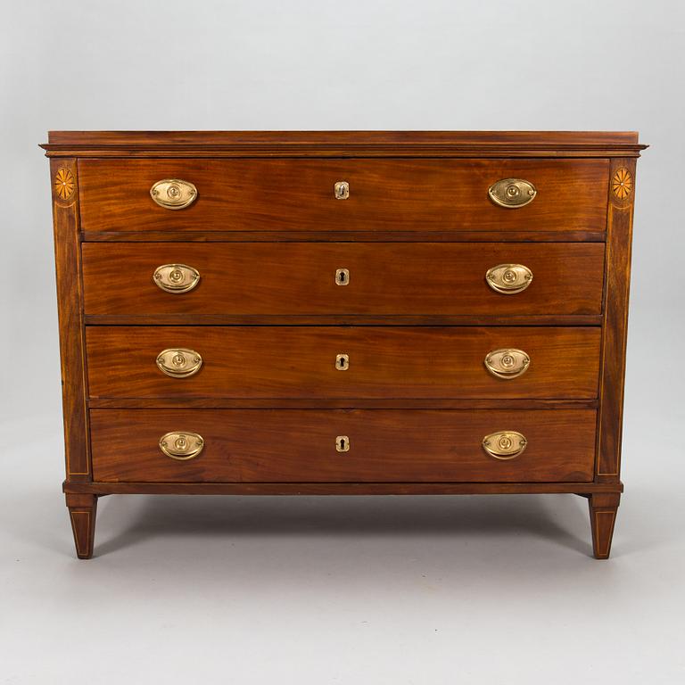 An Empire-style chest of drawer, Carl Hendrik Blom (master in Stockholm 1796 - 1835).