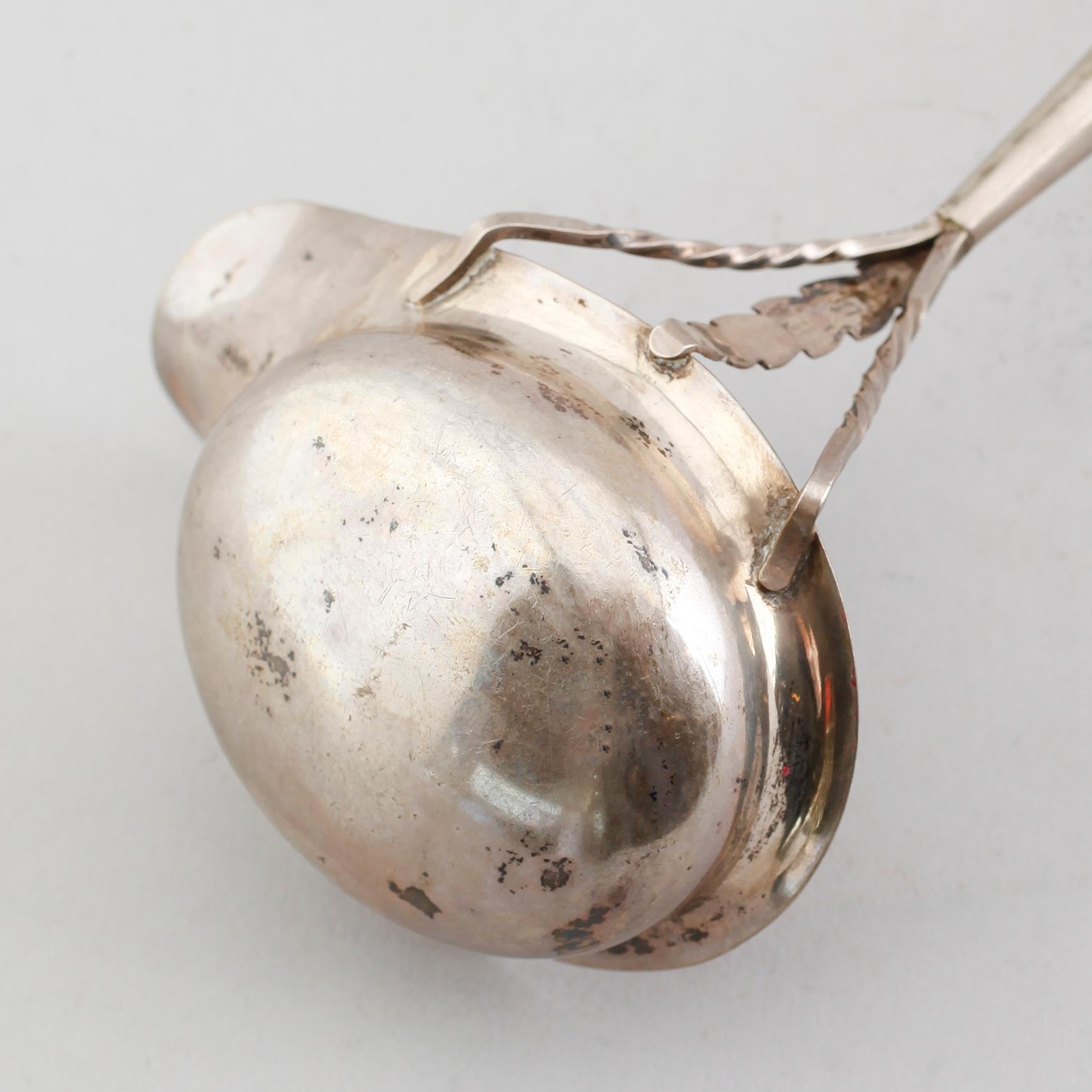 SOPPSLEV, silver, otydliga stämplar, 1800-tal.