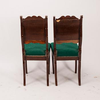 STOLAR, 4 st, biedermeierstil, ca 1900.