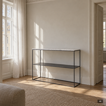 A contemporary sideboard.