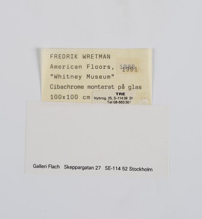 Fredrik Wretman, "Whitney Museum", 1989.
