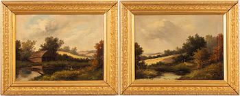 Sidney Richard Percy, after, Hedlandscape, 2 pcs.